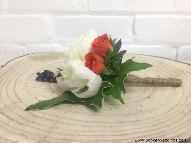 Buttonhole For Rustic Wedding With Twine Handle