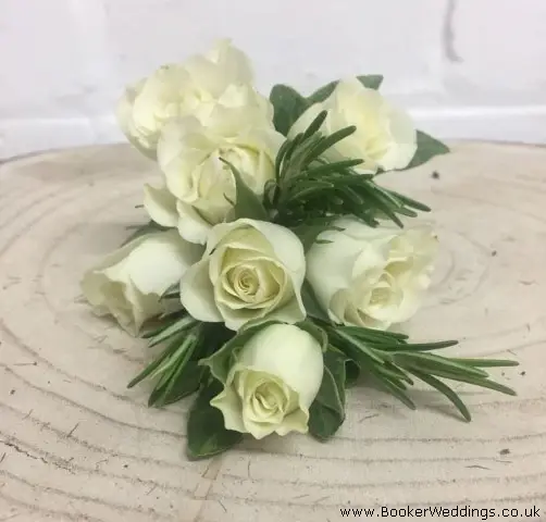 Corsage Mother Of The Bride White Spray Roses