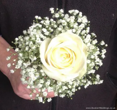 White Rose Flowergirl Bouquet
