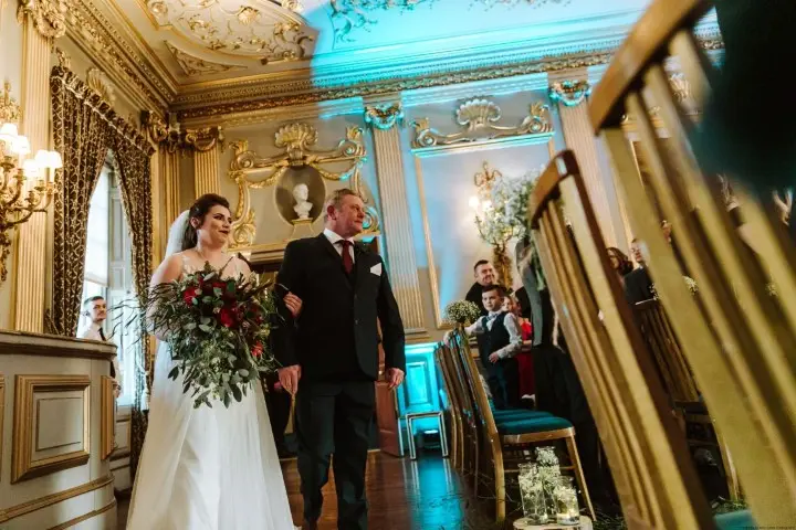Photo by Andrew Keher at Knowsley Hall December Wedding 04