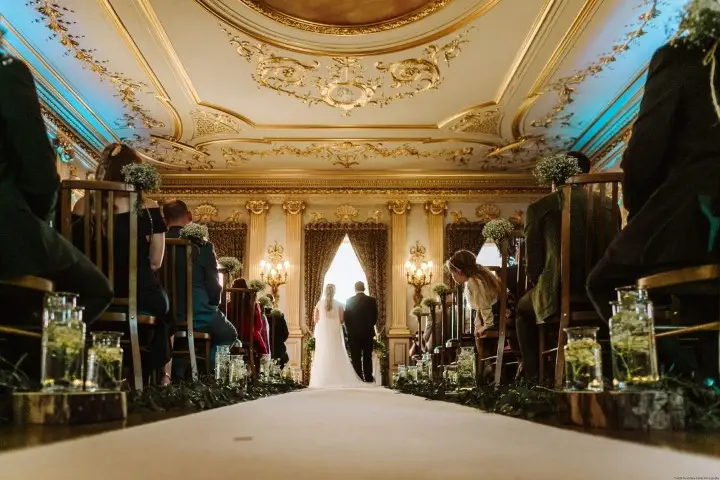 Photo by Andrew Keher at Knowsley Hall December Wedding 05
