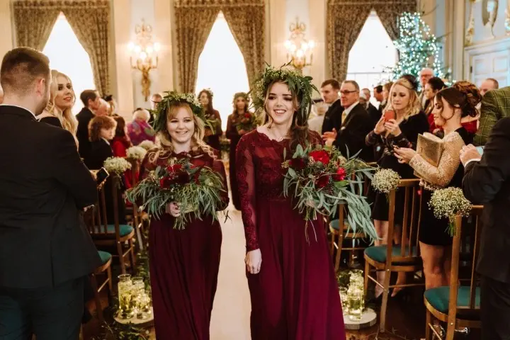 Photo by Andrew Keher at Knowsley Hall December Wedding 06