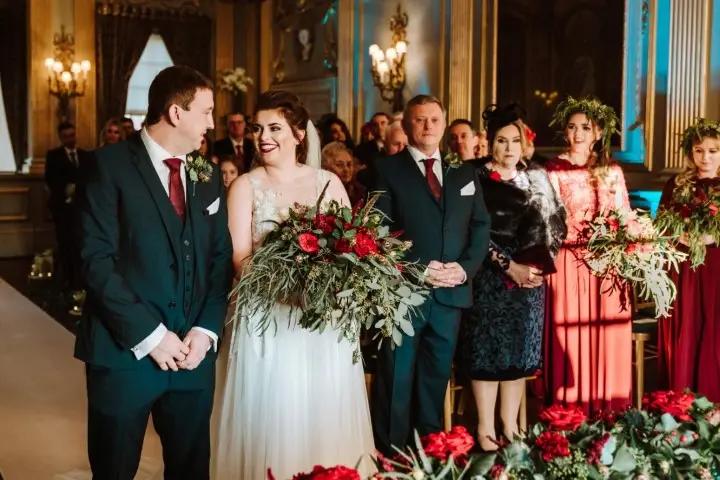 Photo by Andrew Keher at Knowsley Hall December Wedding 07