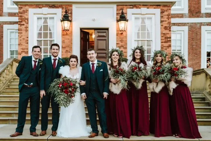 Photo by Andrew Keher at Knowsley Hall December Wedding 10