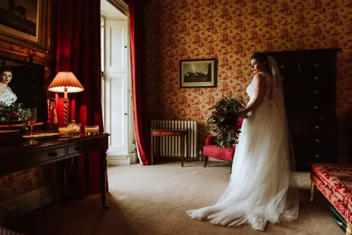 Photo by Andrew Keher at Knowsley Hall December Wedding 16
