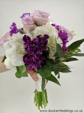 Rose Hydrangea Stocks And Lisianthus Bride Handtied