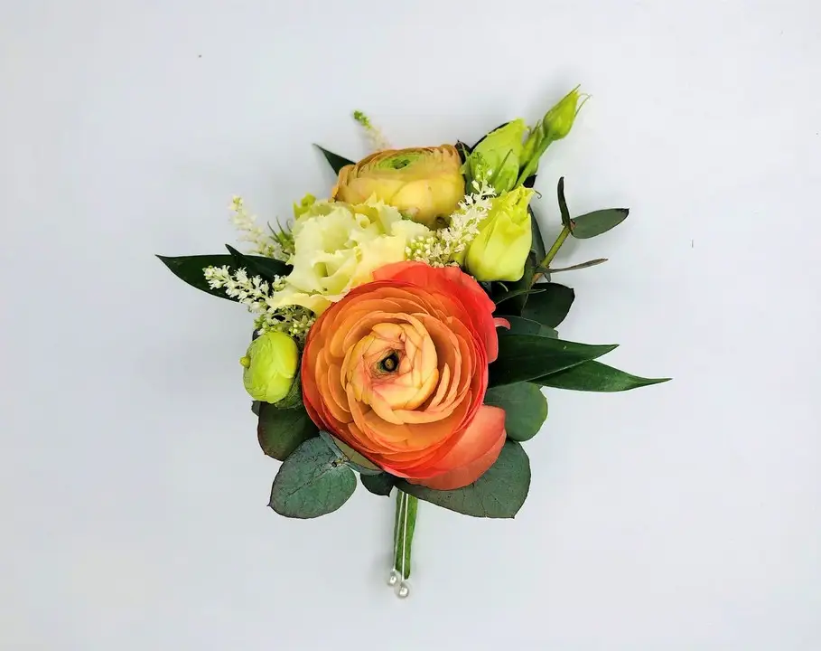Grooms Boutonniere with Ranunculus