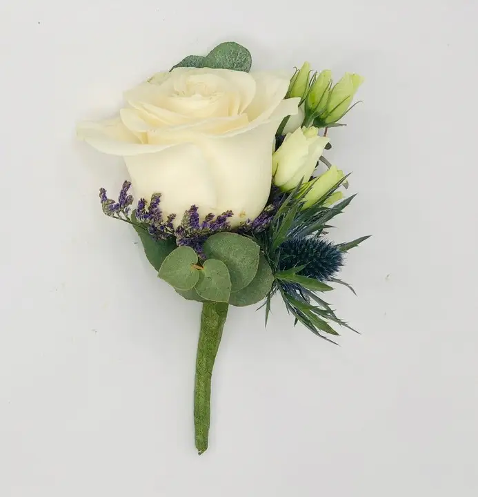 White Rose and Thistle Buttonhole