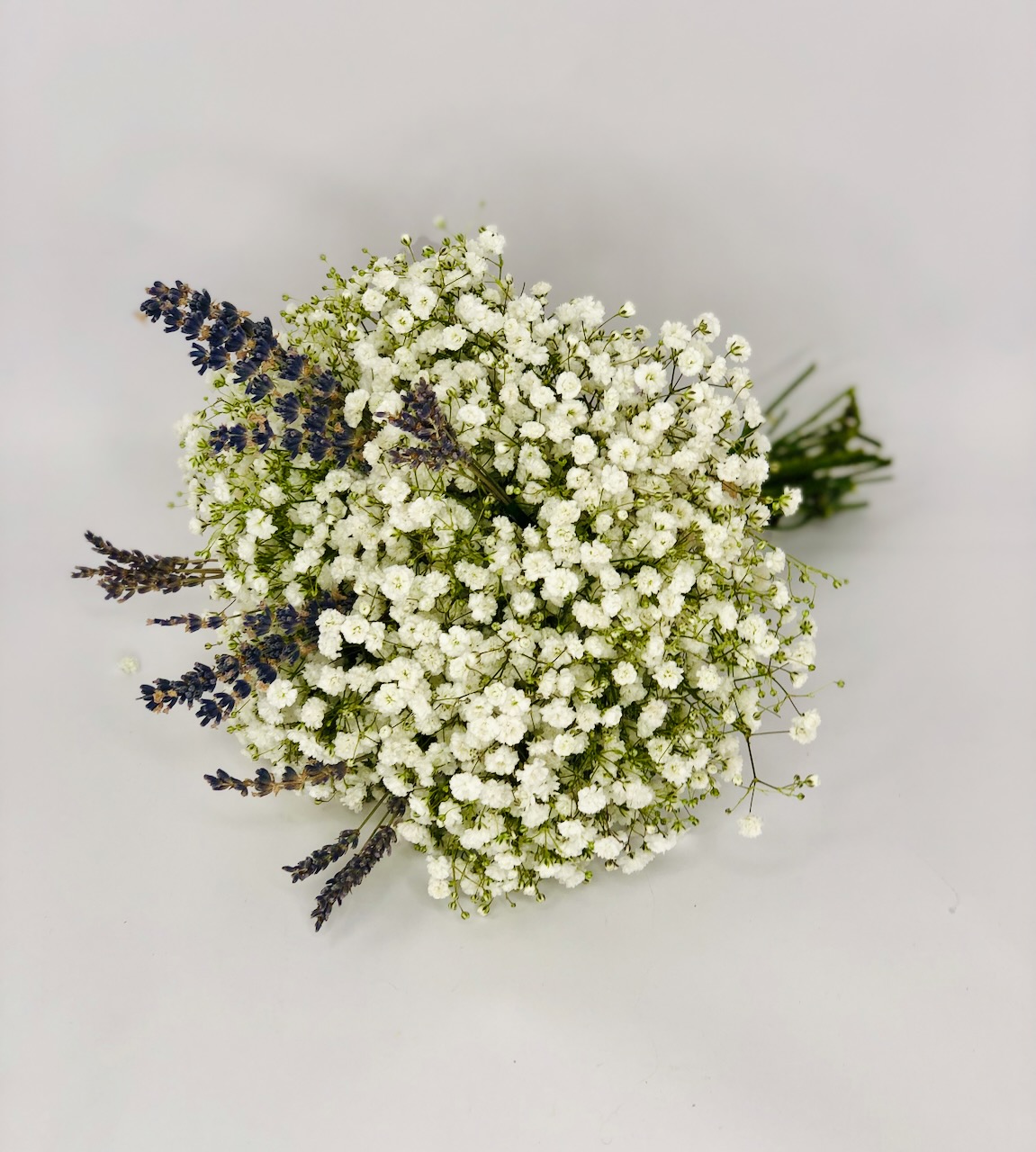 Bridesmaid Bouquet of Gypsophila and Lavender