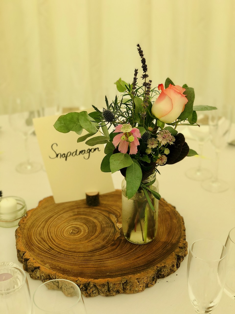Garden Style Venue Flowers for Summer Wedding