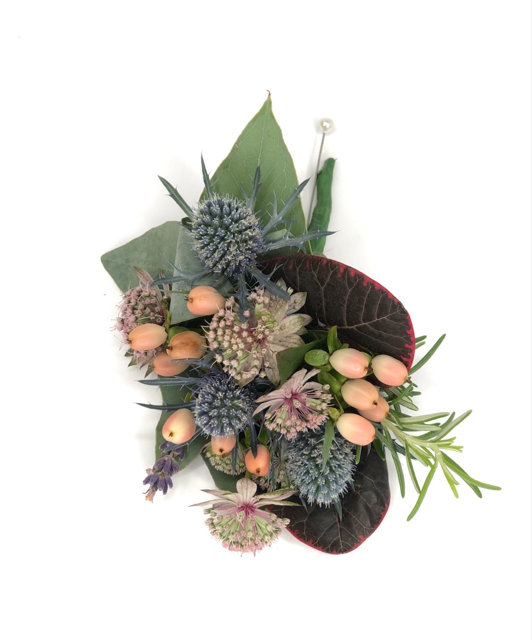 Rustic Corsage for Modern Wedding