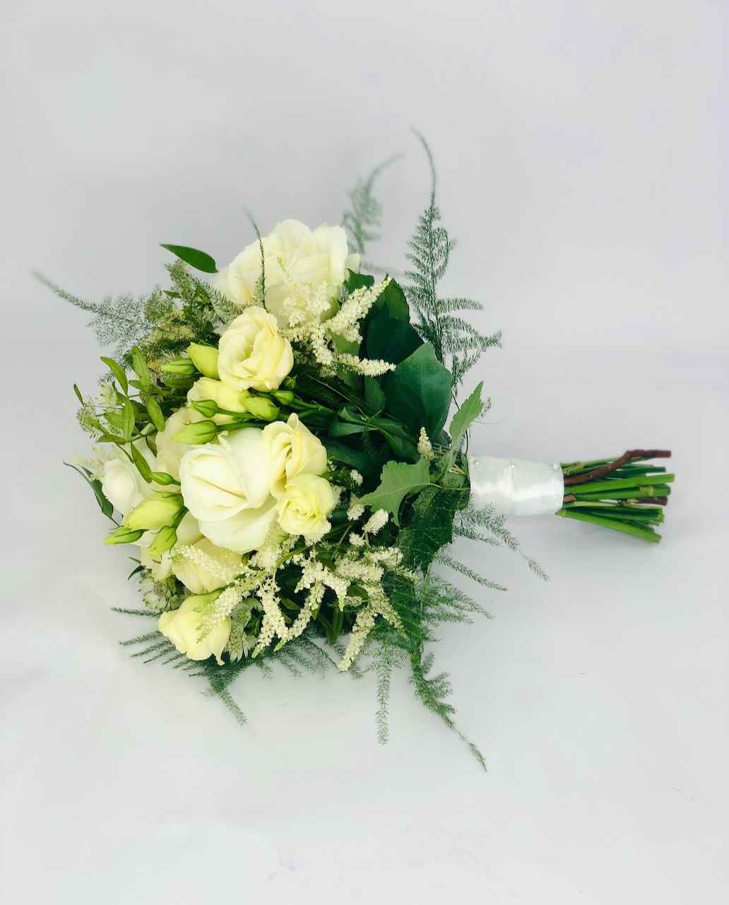 Rustic White Flower Bridesmaid Bouquet