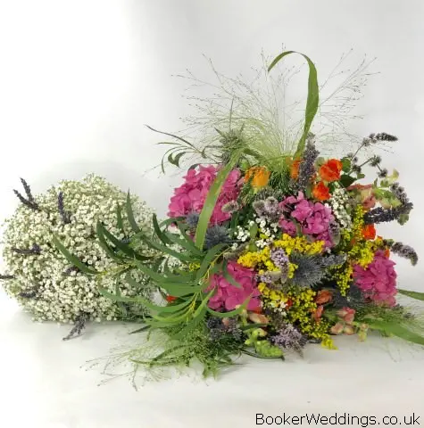 Bride and Bridesmaid Bouquets for Festival Wedding