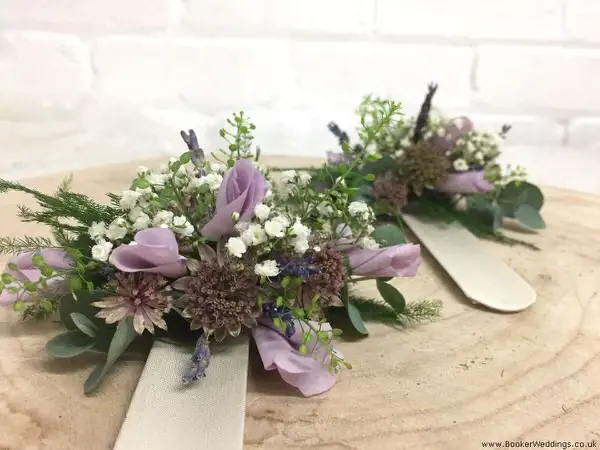 Matching Wedding Wrist Corsages for Mothers