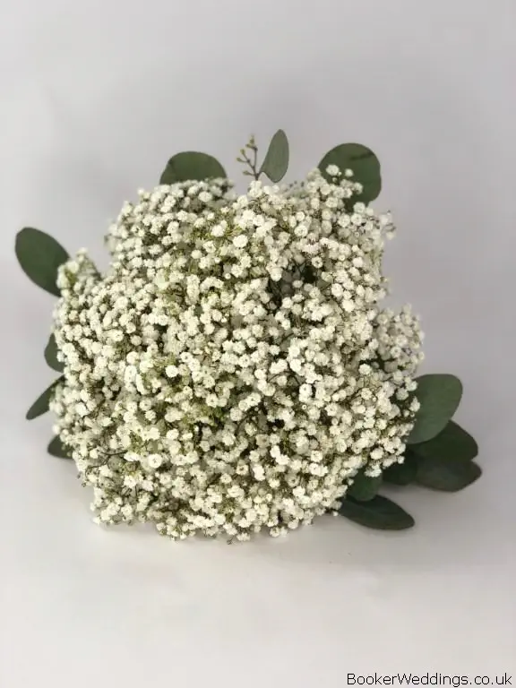 Bridesmaid Bouquet of Gypsophila and Euc