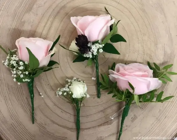 Buttonholes for Groom Best Man Mum and Page Boy