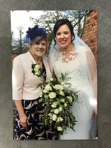 Bride Catherine with Mother of the Bride