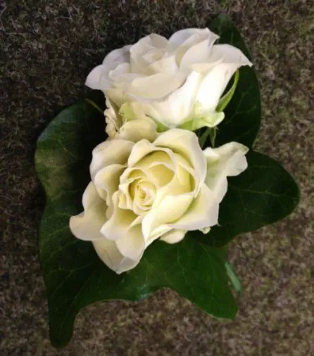 Double Spray Rose Buttonhole