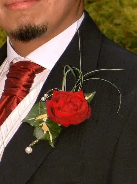 Red Rose Buttonhole