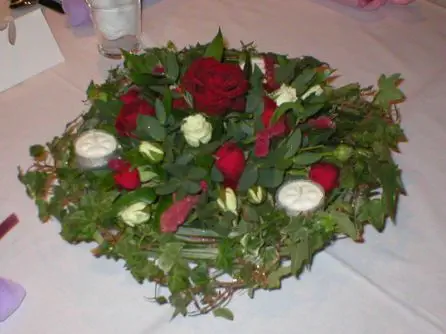 Red Rose Table Arrangement