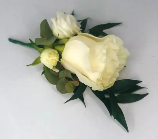 White Rose Buttonhole for Bestman