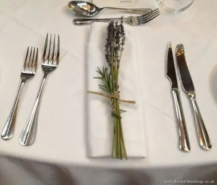 Lavender Just Picked Garden Flowers Table Setting at Knowsley Hall