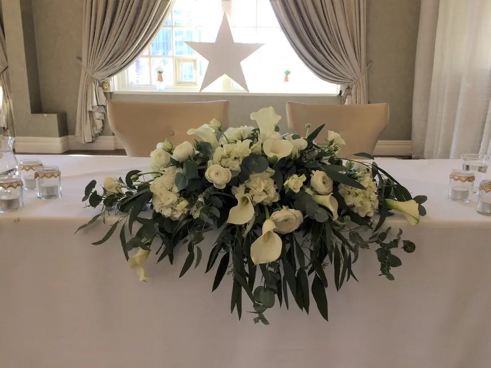 Calla Lily Top Table Arrangement at 30 James St