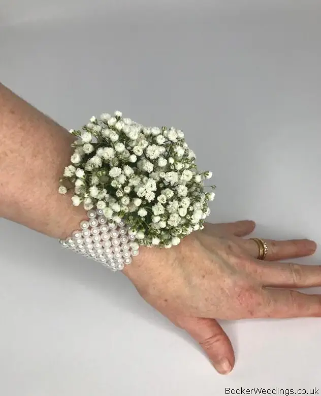 Gypsy Grass Wrist Corsage for Bridesmaids