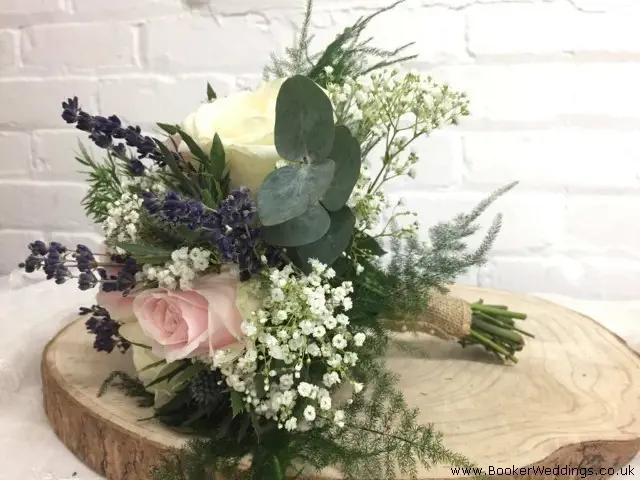 Bridesmaid Hand Tied Rustic Wedding Bouquet