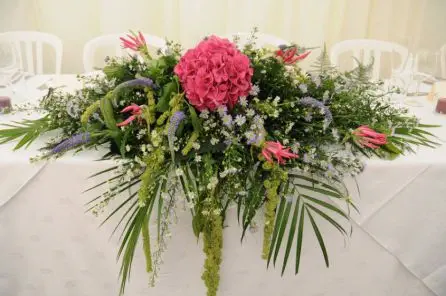 Hydrangea Top Table Arrangement