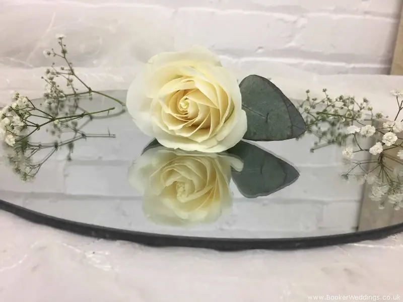 Avalanche Rose Buttonhole for Wedding guests