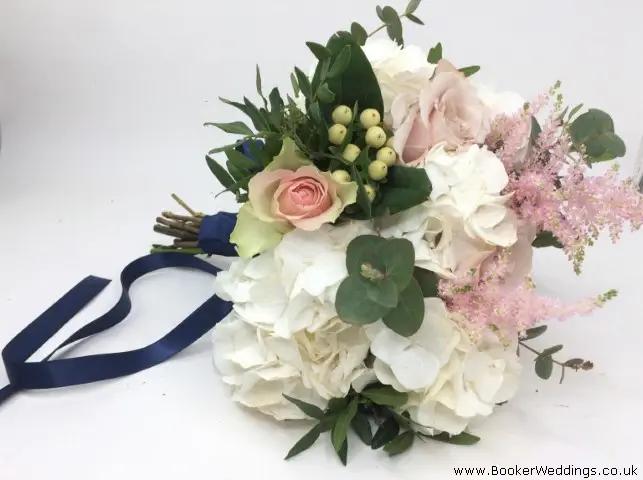 Bride Blush and Cream Handtied Bouquet