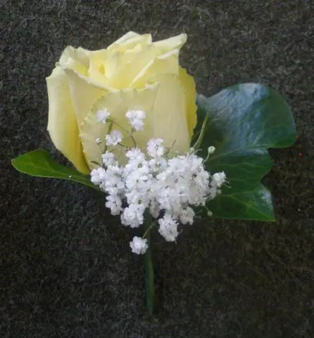 Yellow Rose Buttonhole