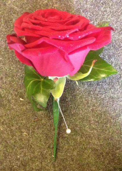 Red Rose Buttonhole