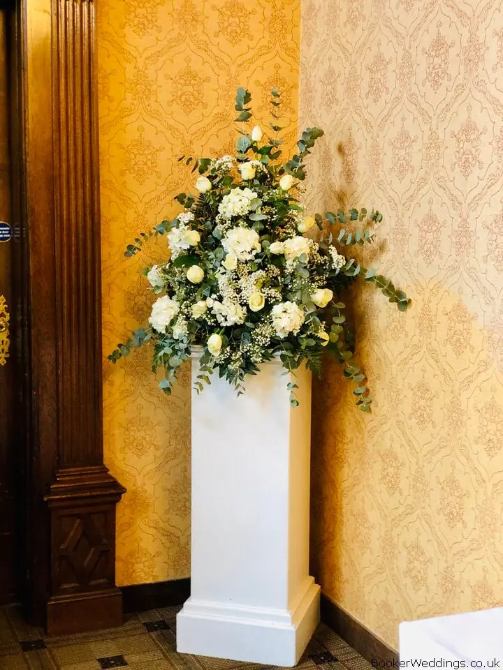 Large White Pedestal Arrangement