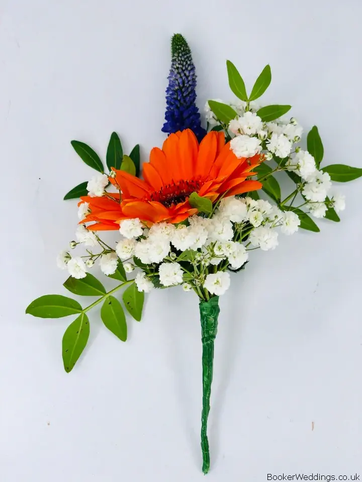 Bright Autumn Buttonhole for Groom