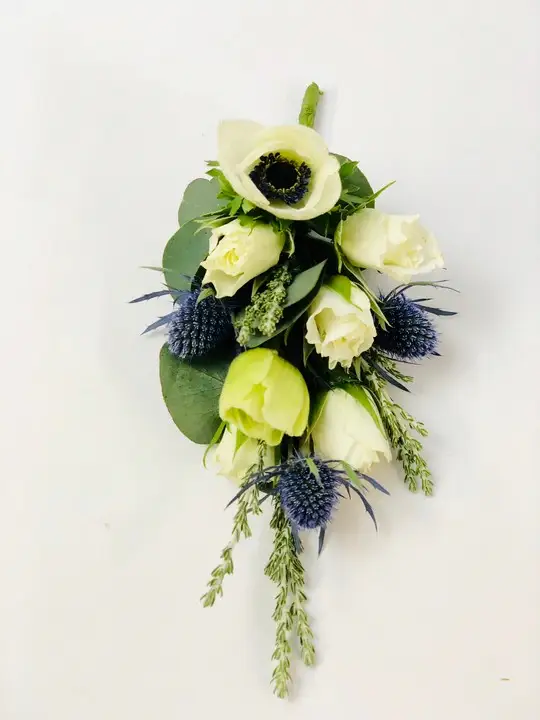 Corsage with Thistle and Anenomes