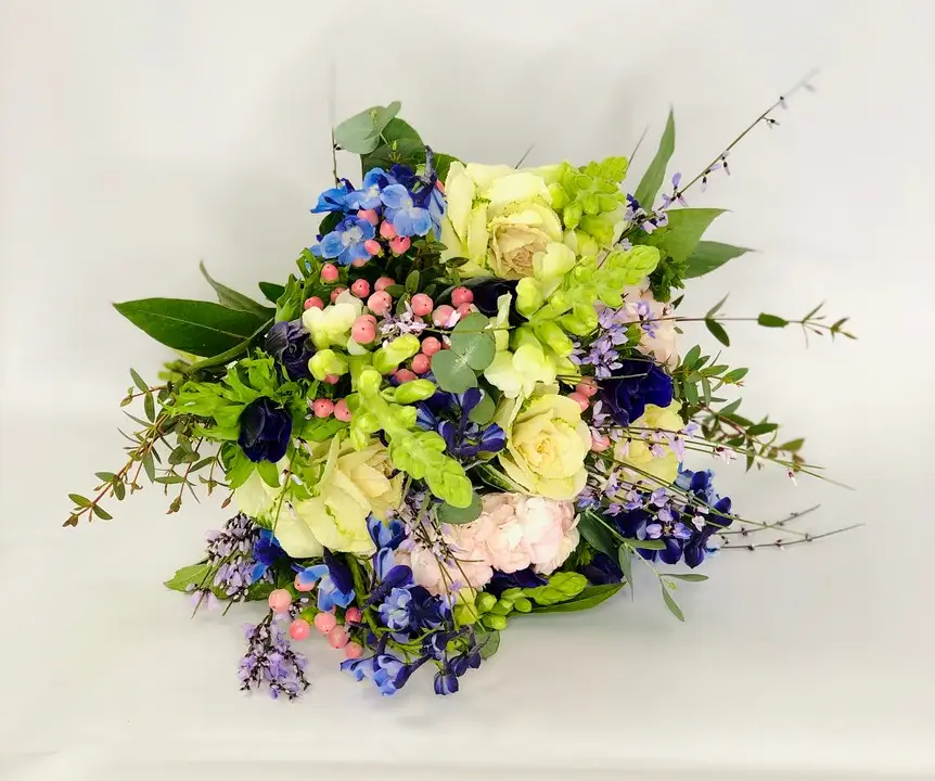 Wild Bouquet with Hydrangea and Bright Flowers