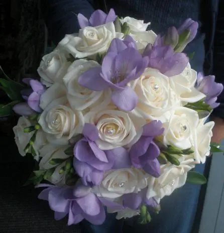 Rose and Freesia Brides Bouquet