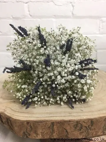 Gypsy Grass and Lavender Handtied Wedding Flowers