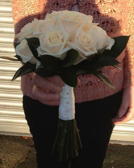 Vendella Rose Bridesmaid Bouquet - side