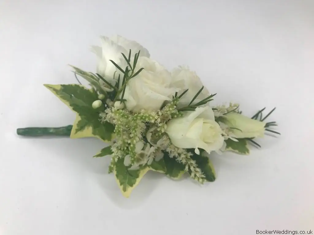 Ivory Pin Corsage for Mother of the Bride