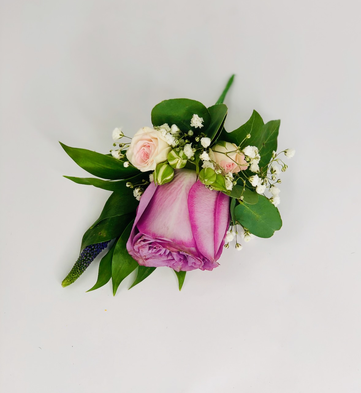 Lilac Rose Fancy Buttonhole for Groom