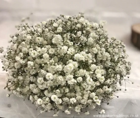 Bridesmaids Hand Tied Gypsophila White Bouquet