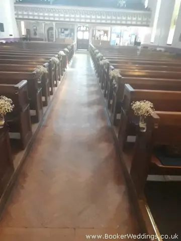 Gypsophila Pew Ends In St Annes Church