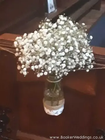 Gypsy Grass Pew Ends For Church Wedding