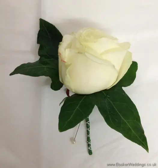 Cream rose Buttonhole