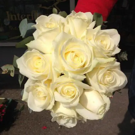 Cream Rose Bridesmaid Bouquet Wedding Flowers