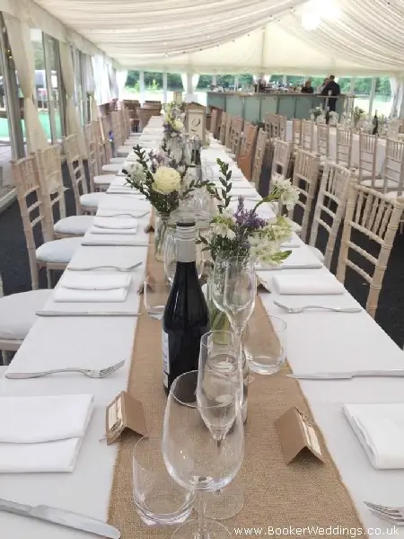 Rustic Wedding Table Centrepieces Flowers In Glass Jars