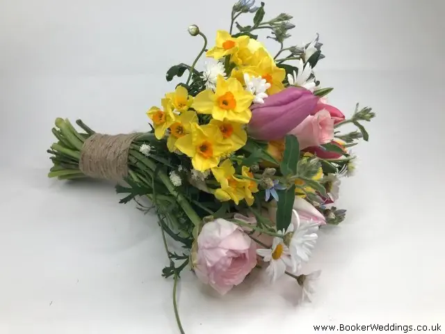 Colourful Spring Flowers Bridesmaid Handtied